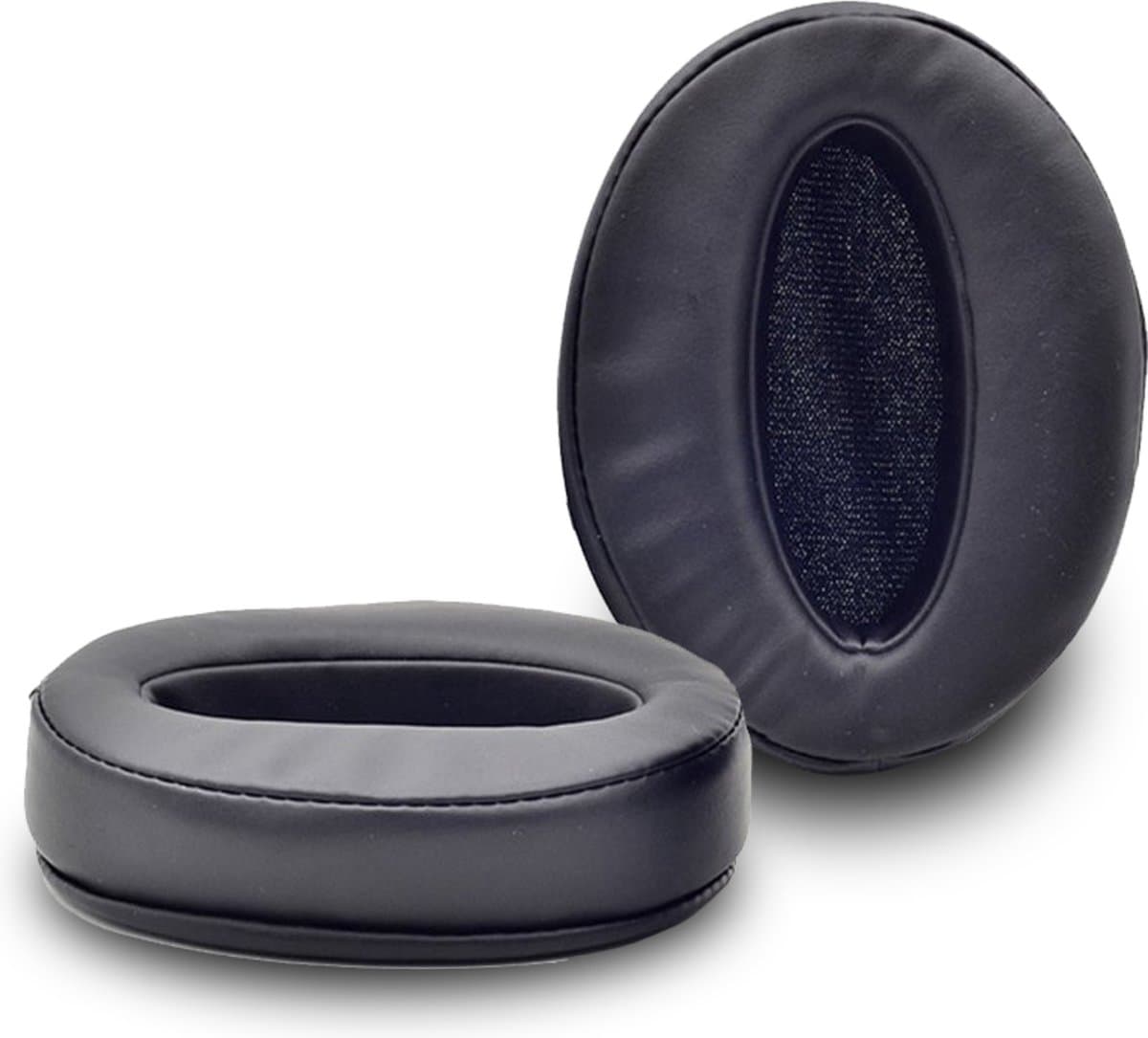 Somstyle Oorkussens Geschikt Voor Sennheiser HD 4.40BT & HD 4.50BT (NC) - 2 Stuks - Eiwitleer - Zwart — afbeelding 1
