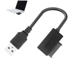 SATA naar USB Adapter - Plug & Play 13-pins Kabel voor Externe HDD, SSD en CD/DVD-ROM Speler