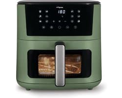Airfryer XL - Heteluchtoven - Gezond Bakken - Dubbele Weerstand - 10 Liter - Groen
