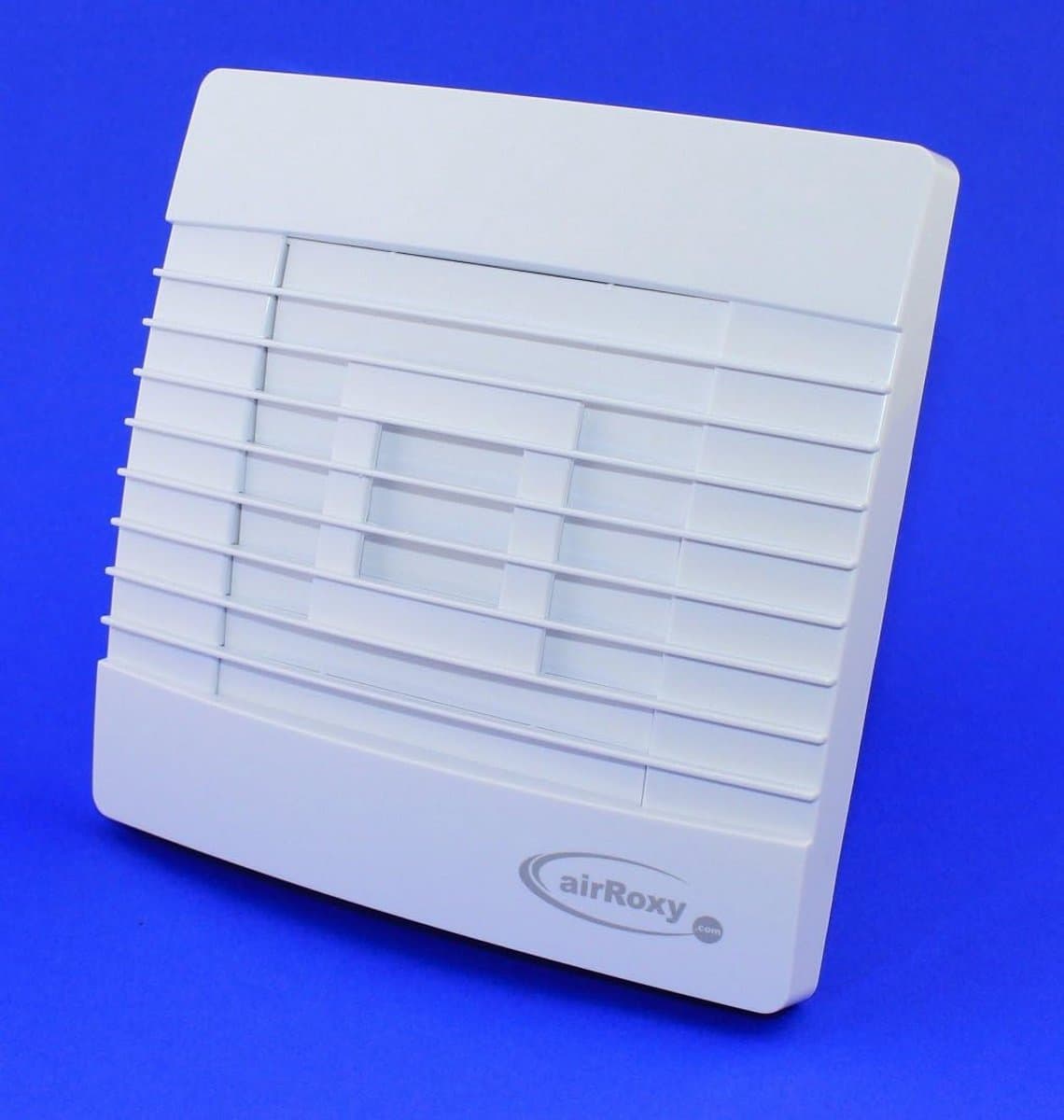 Badkamerventilator 100 mm met Vochtsensor en Timer | Stille Wandventilator Wit — afbeelding 1