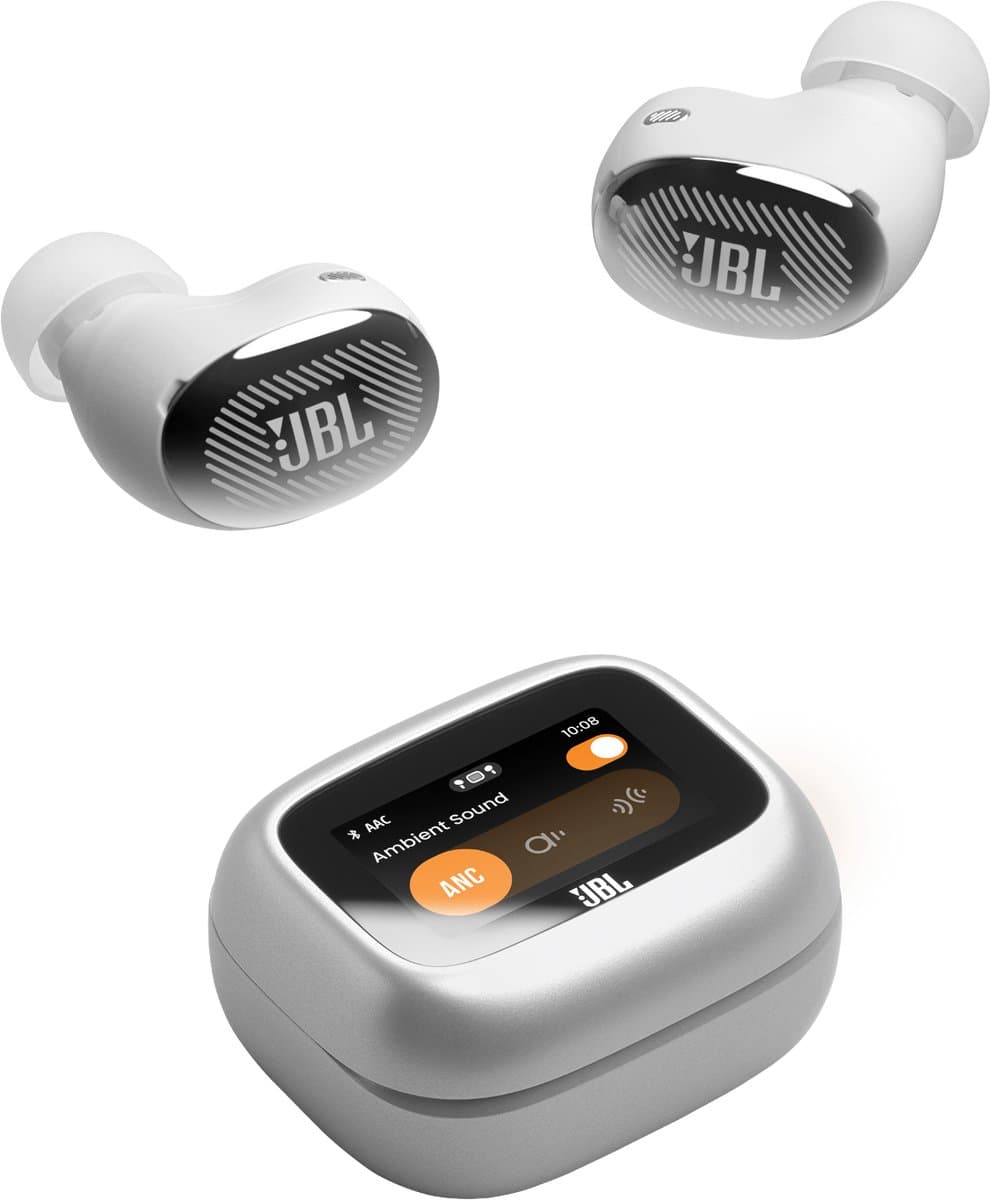 JBL Live Buds 4 Draadloze oordopjes met Noise Cancelling en Smart Case (2026) Zilver — afbeelding 1