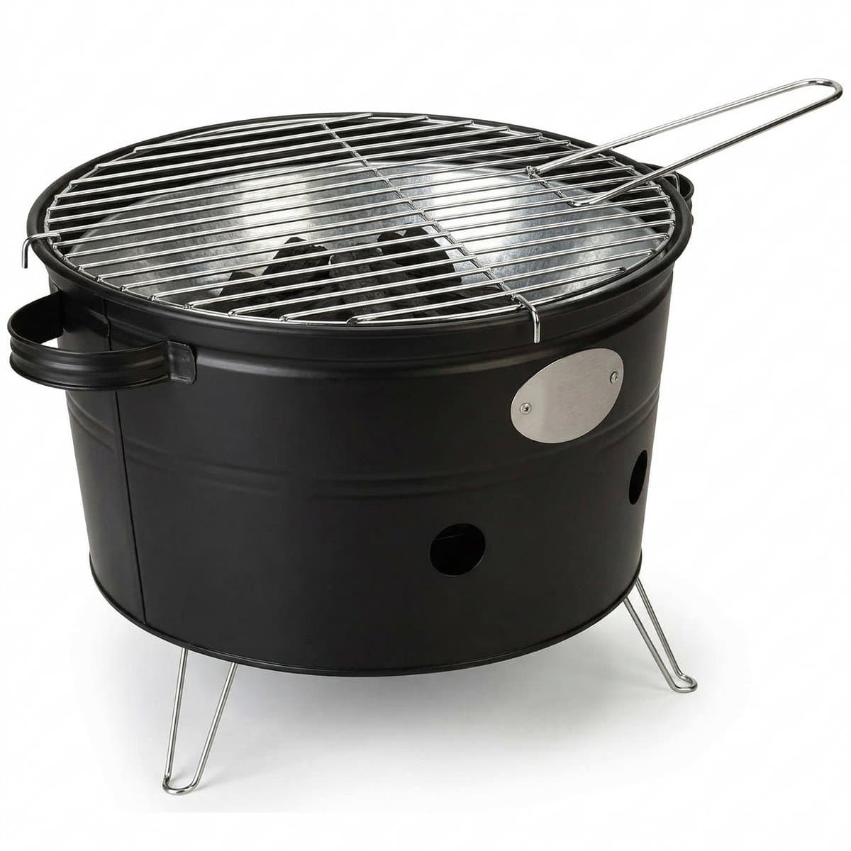 Lomera Draagbare Barbecue - Draagbare BBQ - Houtskoolbarbecue - Houtskool BBQ - Tafel BBQ - Tafelbarbecue - Tafelgrill - Mini BBQ - Camping Barbecue - Barbecue voor Strand - Barbecue voor Park - Barbecue voor Balkon — afbeelding 1