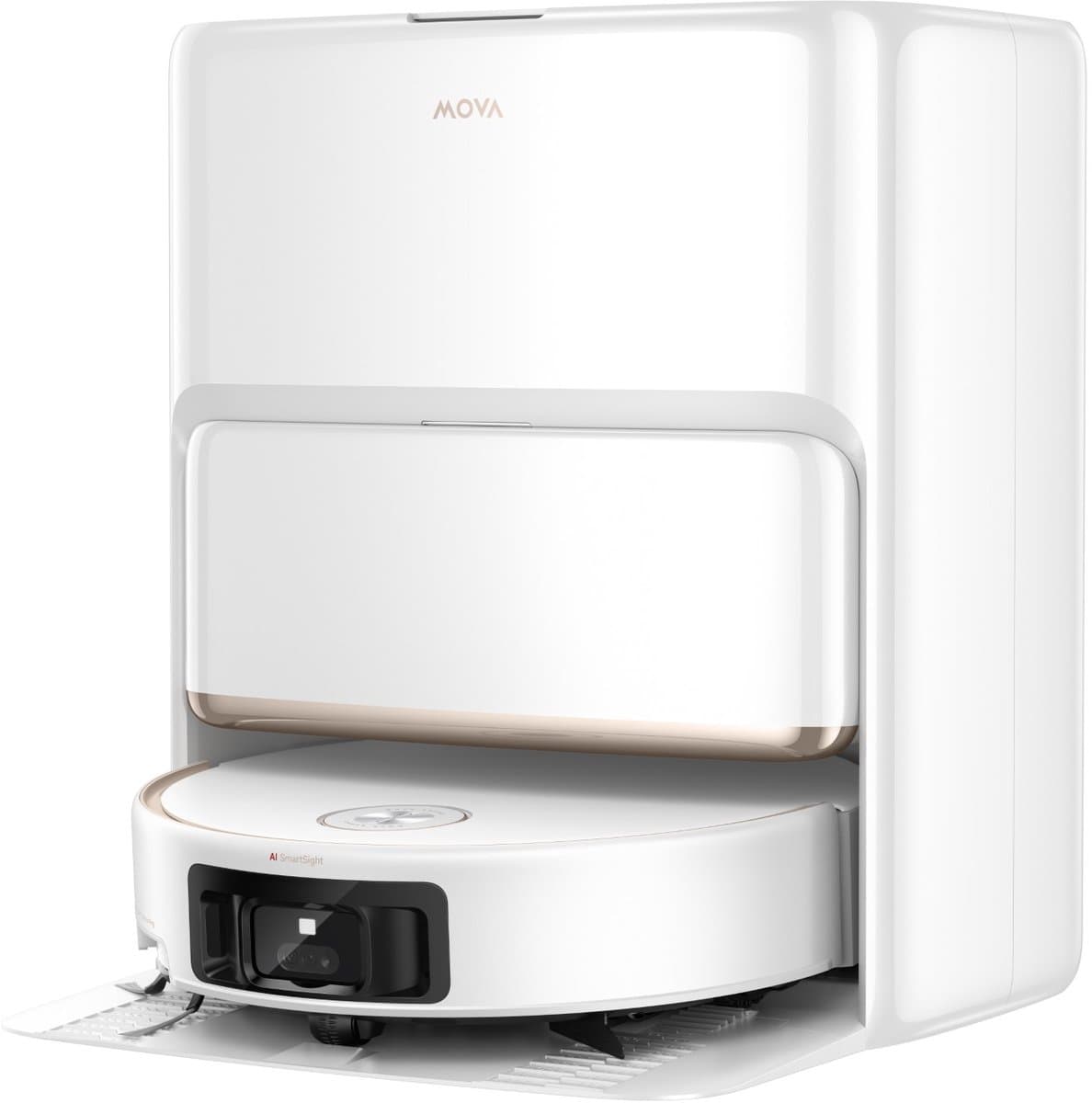 MOVA Z60 Ultra Roller Complete Robotstofzuiger - Dweil met Zelfreinigende Basis - 28.000 Pa Zuigkracht - Geschikt voor Dierenharen - MaxiReach - Wit — afbeelding 1