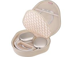 Draagbare Koptelefoon Hoes - Opbergtas Beschermhoes - Veilig Vervoeren - Met Gaasvak - 24x22x7 cm - Sterrenlicht