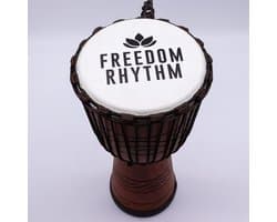 Grote professionele djembe - Freedom Rhythm (hoog) - 50 cm (22 cm diameter)