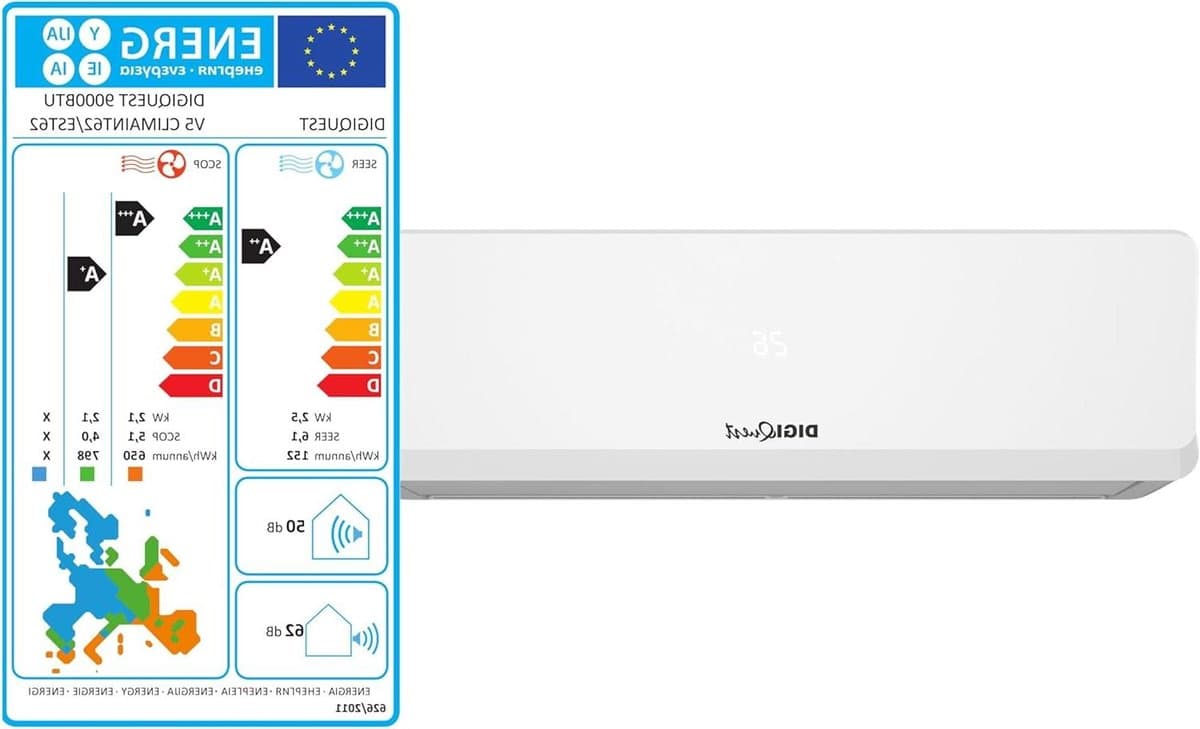 Airconditioner - Klimaatregelaar - Ruimte Koelen Verwarmen - Geïntegreerd Wifi - 9000 BTU - Wit — afbeelding 1