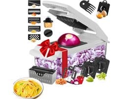 Groentehakker - Keuken Snijder - Koken Vereenvoudigen - 18-in-1 Functies - 334 cm - Wit