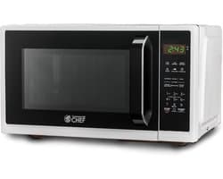 Kleine magnetron - Compact apparaat - Snel opwarmen - Digitaal display - 37 x 48 x 27 cm - Wit