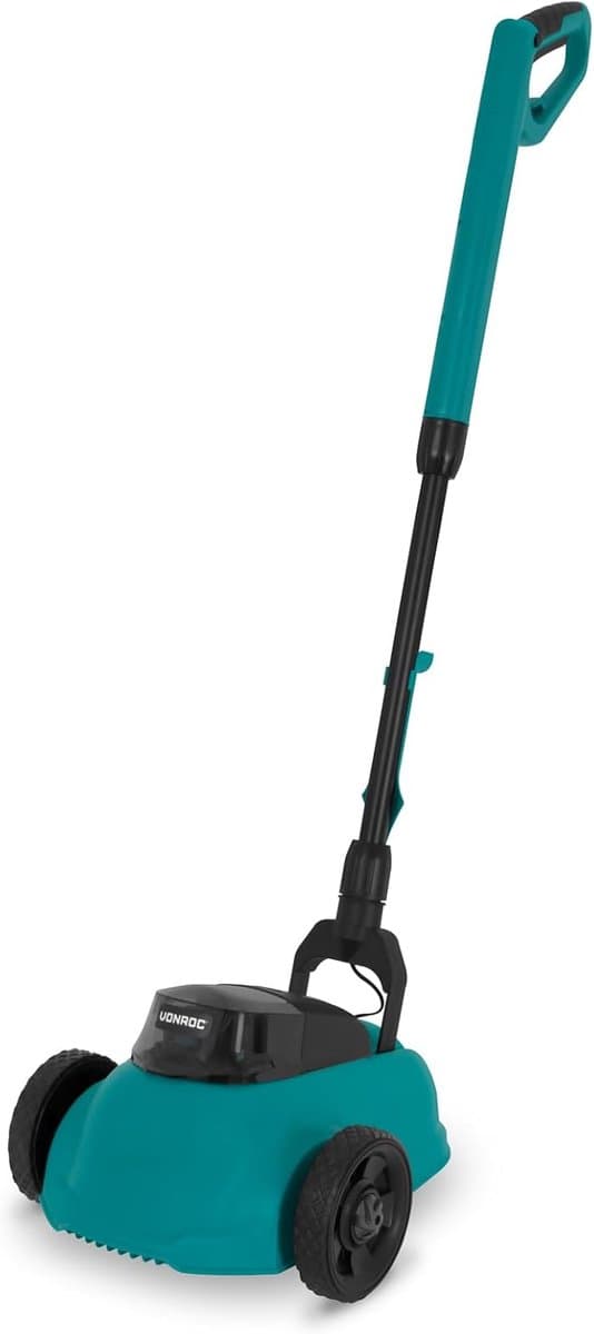 Accu grasmaaier - Kleine tuinmaaier - Gazononderhoud - Mulchfunctie - 22 cm maaibreedte - Groen — afbeelding 1