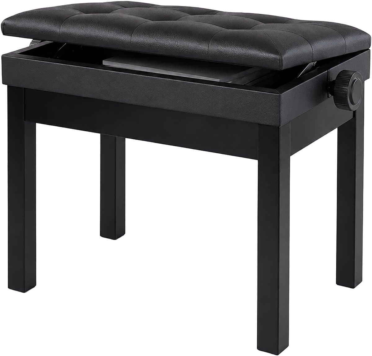Pianokruk - hoogte verstelbaar - 48-58 cm - met opbergruimte — afbeelding 1
