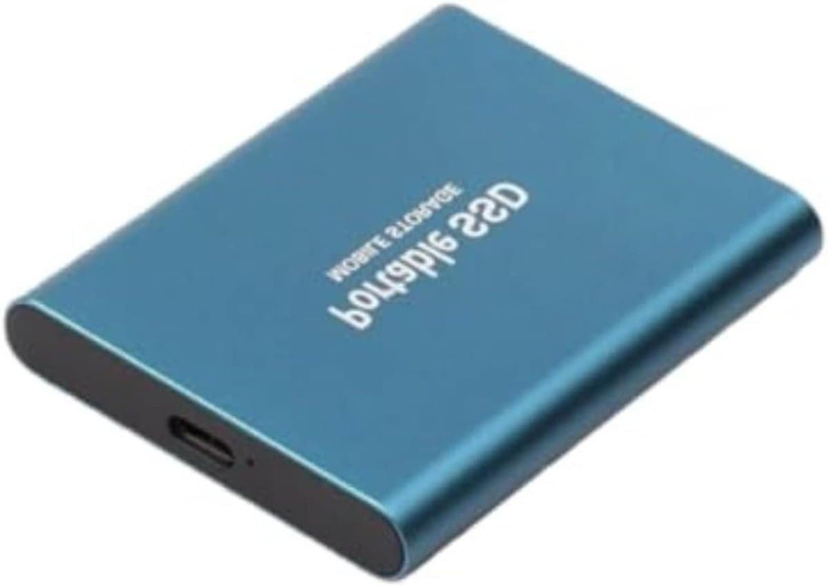 Externe Harde Schijf - Draagbare Opslag - Data Opslaan - Ultrasnelle Overdracht - 2 TB - Blauw — afbeelding 1