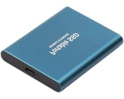 Externe Harde Schijf - Draagbare Opslag - Data Opslaan - Ultrasnelle Overdracht - 2 TB - Blauw