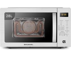 Multifunctionele Oven - Magnetron Grill - Snel Koken - 3-in-1 Functionaliteit - 28 Liter - Zilver