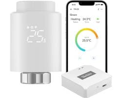 Slimme Radiatorthermostaat met Zigbee voor Thuisautomatisering - Compatibel met Alexa en Google Assistant
