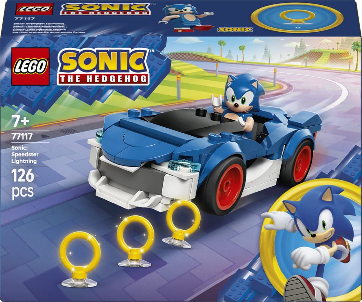 LEGO Sonic the Hedgehog - Sonic's Car: Speedster Lightning Constructiespeelgoed — afbeelding 1