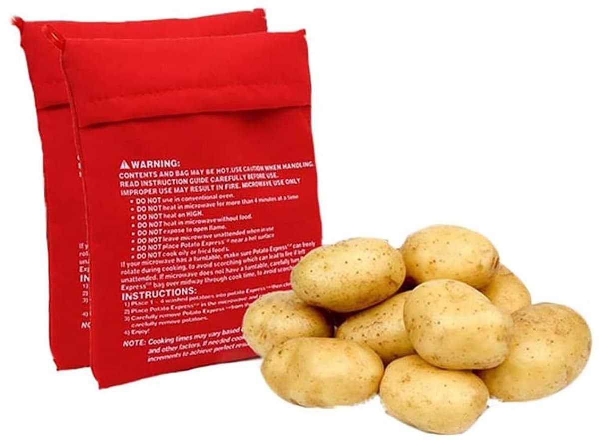 Solidchoice - Set van 2 Magnetron Kookzakken voor Aardappels — afbeelding 1