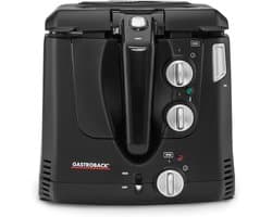 Mini Airfryer - Roterende Frituurmand - Gezond Frituren - Tot 60% Minder Vet - 2.5 Liter - Zwart