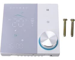 Slimme WiFi Thermostaat - App Bediening - Comfortabel Huis - Capacitief Touchscreen - 6A Laadvermogen - Zwart