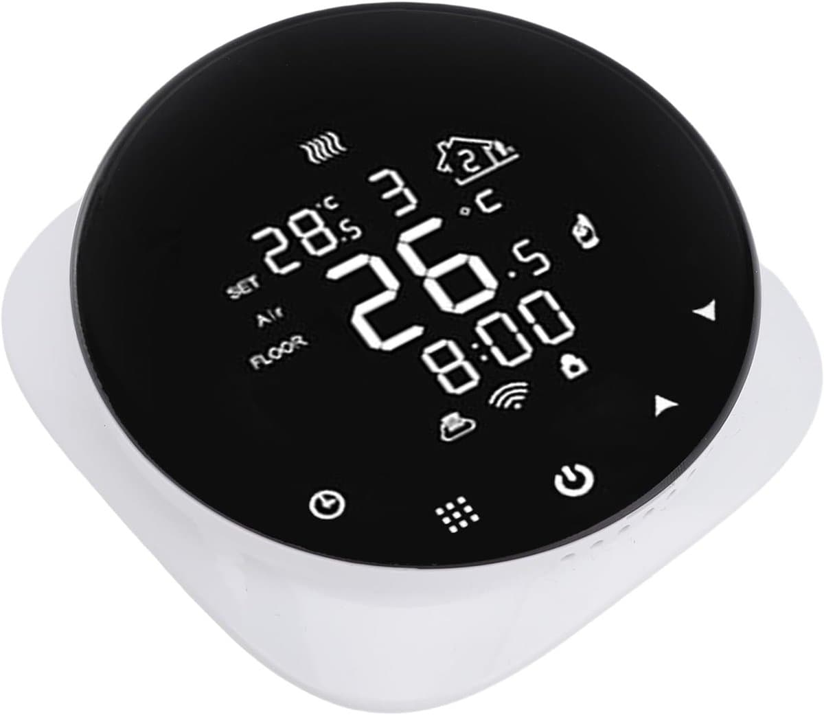 Slimme Thermostaat - Vloerverwarming Bediening - Temperatuur Regelen - App Bediening - LCD Display - Wit — afbeelding 1