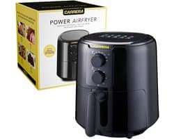 Heteluchtfriteuse - Airfryer Aircooker - Gezond Frituren - Snelle Luchtcirculatie - 4.2 Liter - Zwart