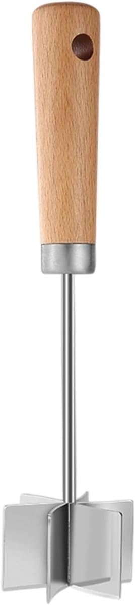 Hamburger Gehakt Hakker - Groentehakker Vleesmolen - Maaltijdvoorbereiding Thuis - Roestvrij Staal Anti-aanbak - 28 cm - Zilver — afbeelding 1