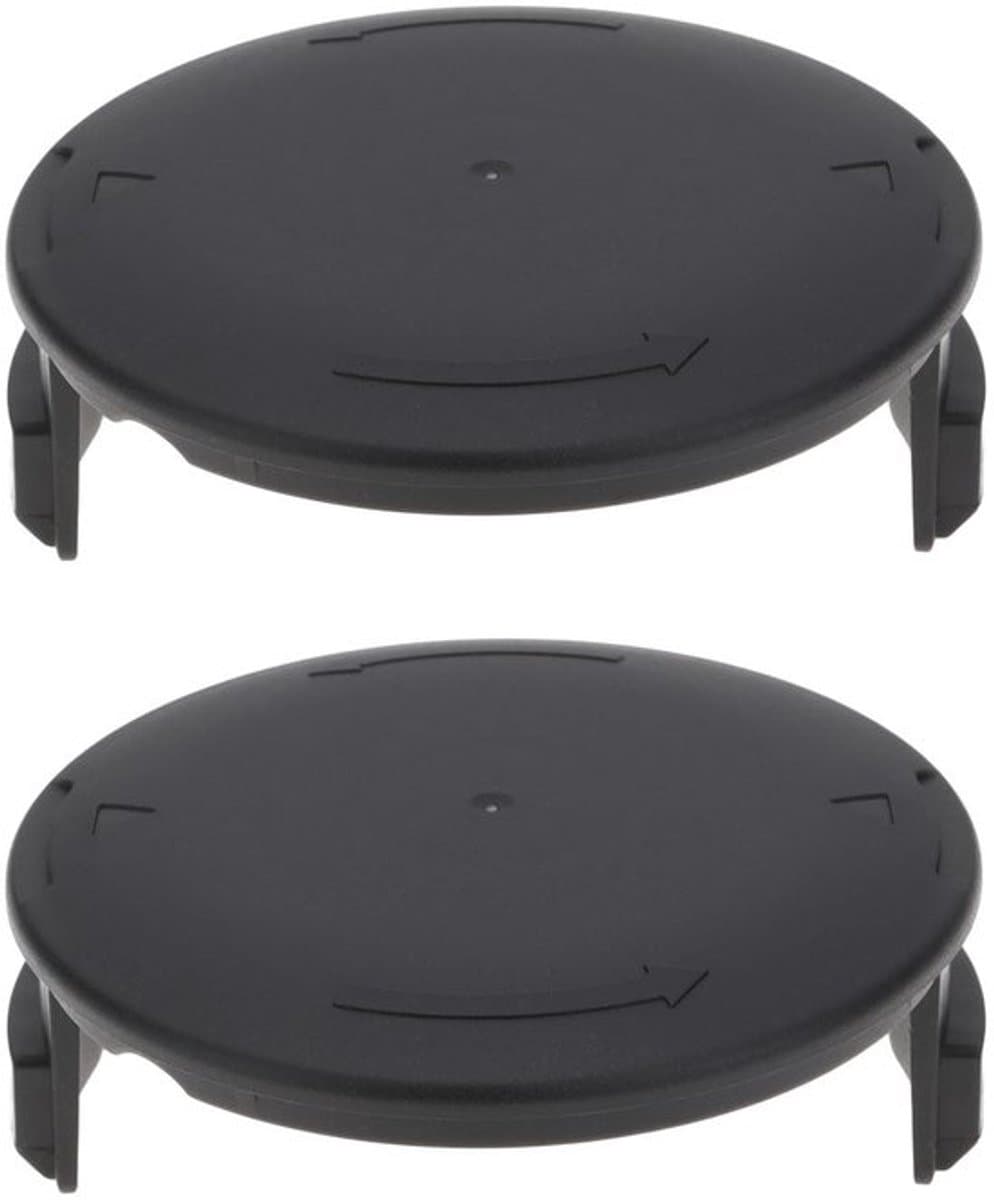 Grasmaaier Spoel Dop 86x34mm - 2x Spoel Cap - Kunststof - Zwart - Slijtvast - Bescherming Lijnspoel - Spoeldop — afbeelding 1