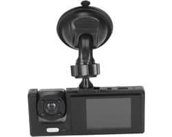 Dashcam met 3 Lenzen - Autorijrecorder Drievoudige Camera - Veilige Autoritten - IR-nachtzicht Binnen - 2 inch LCD - Zwart