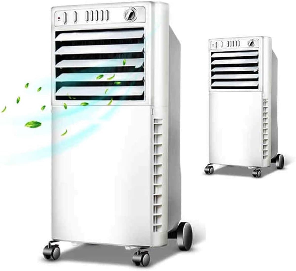 Sproeiventilator - Verdampingskoeler Mobiele Airco - Buitenkoeling en Luchtbevochtiging - 80 Graden Oscillatie - 65W - Ivoor Wit — afbeelding 1