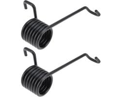 SnelShoppen - 2 Pack Grasmaaier Torsieveren 732-04869A, Vervangingsveren voor Columbia RZT-50, RZT-54, MTD RZT-42, Hoogwaardige Staal, Tuinaccessoires
