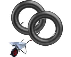 SnelShoppen - Pack van 2 Vervangingsslangen 4.80/4.00-8 voor Tuin, Tuinwagen, Grasmaaier, Handkar, Mini Fietsen - TR13 Rechthoekig Ventiel, Duurzaam R
