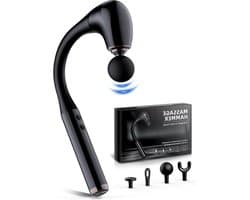 Massagepistool - Spierontspanningspistool - Herstel na training - 10mm diepe weefselmassage - 5 snelheden - Zwart