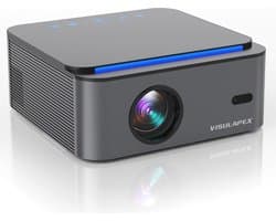 1080P Full HD Beamer met WiFi6, 20000 Lumen en 4D Trapezkorrektur - Ideaal voor Heimkino