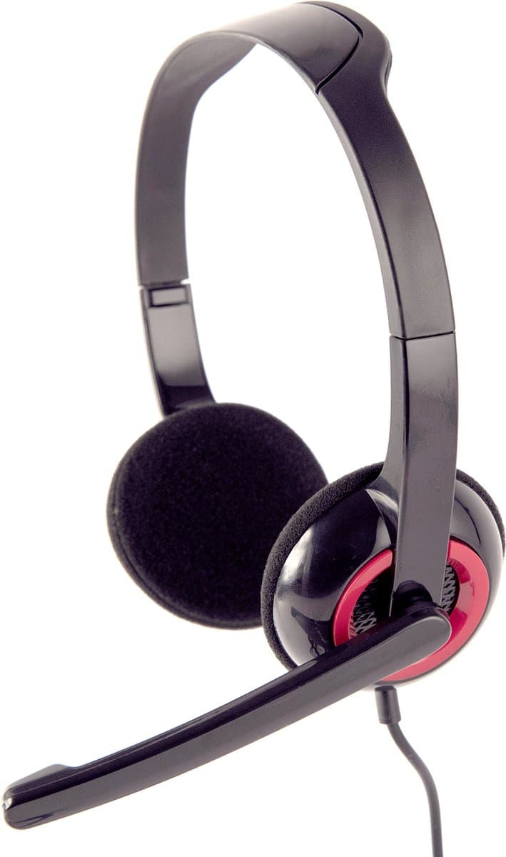 Headset zwart-rood — afbeelding 1