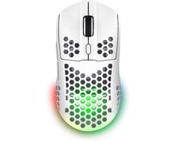Trust GXT929W Helox - Draadloze Gaming Muis - Ultra licht - RGB verlichting - 4800 DPI - Wit