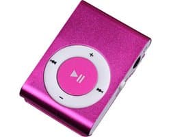 Mini clip MP3 speler - Roze