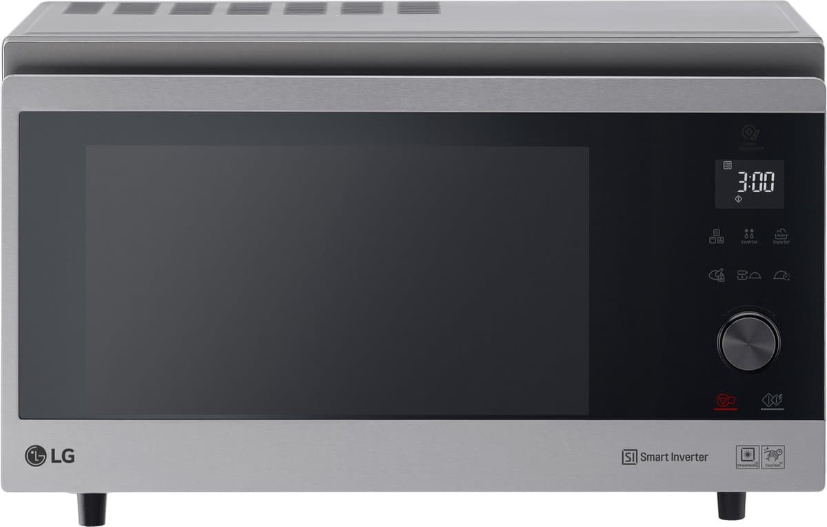 LG MJ3965ACS - 39L magnetron met Crisp & Stoomschaal - Snelle en gelijkmatige bereiding - Meer kook mogelijkheden - EasyClean™ coating - Smart Inverter motor — afbeelding 1