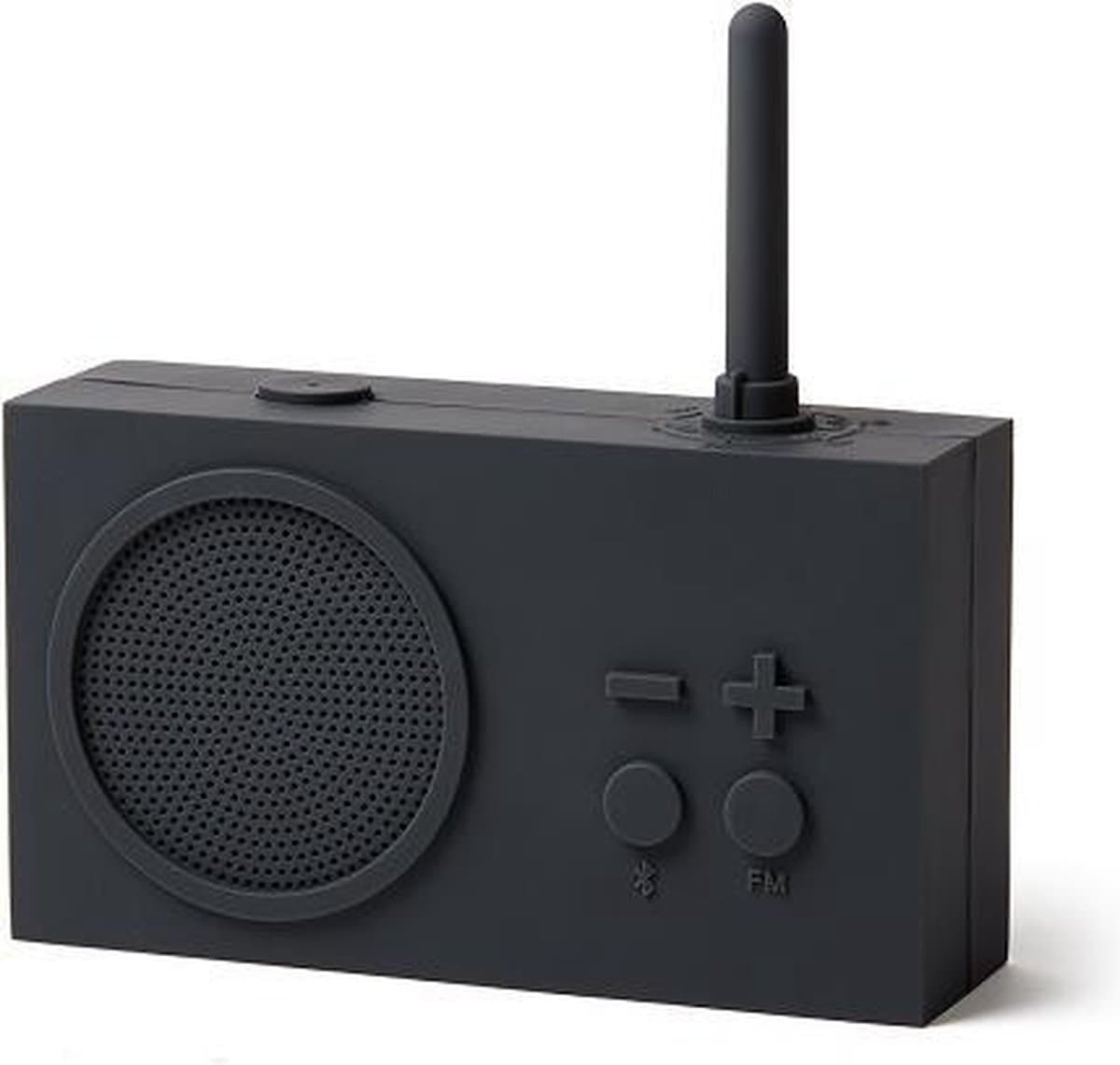 Lexon Badkamer Radio Tykho3 Bluetooth Donkergrijs — afbeelding 1