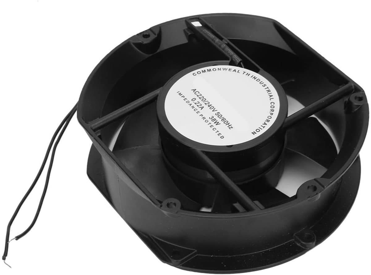 aladdien - Axiaal Ventilator - Hoge Ventilatie Efficiëntie - Laag Geluid - 38W - Ventilatie - Koeling - Geschikt voor Thuis - Zwart — afbeelding 1
