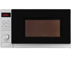 Compacte magnetron - Grill functie - Snel eten bereiden - 8 automatische programma's - 20 liter inhoud - Zilver