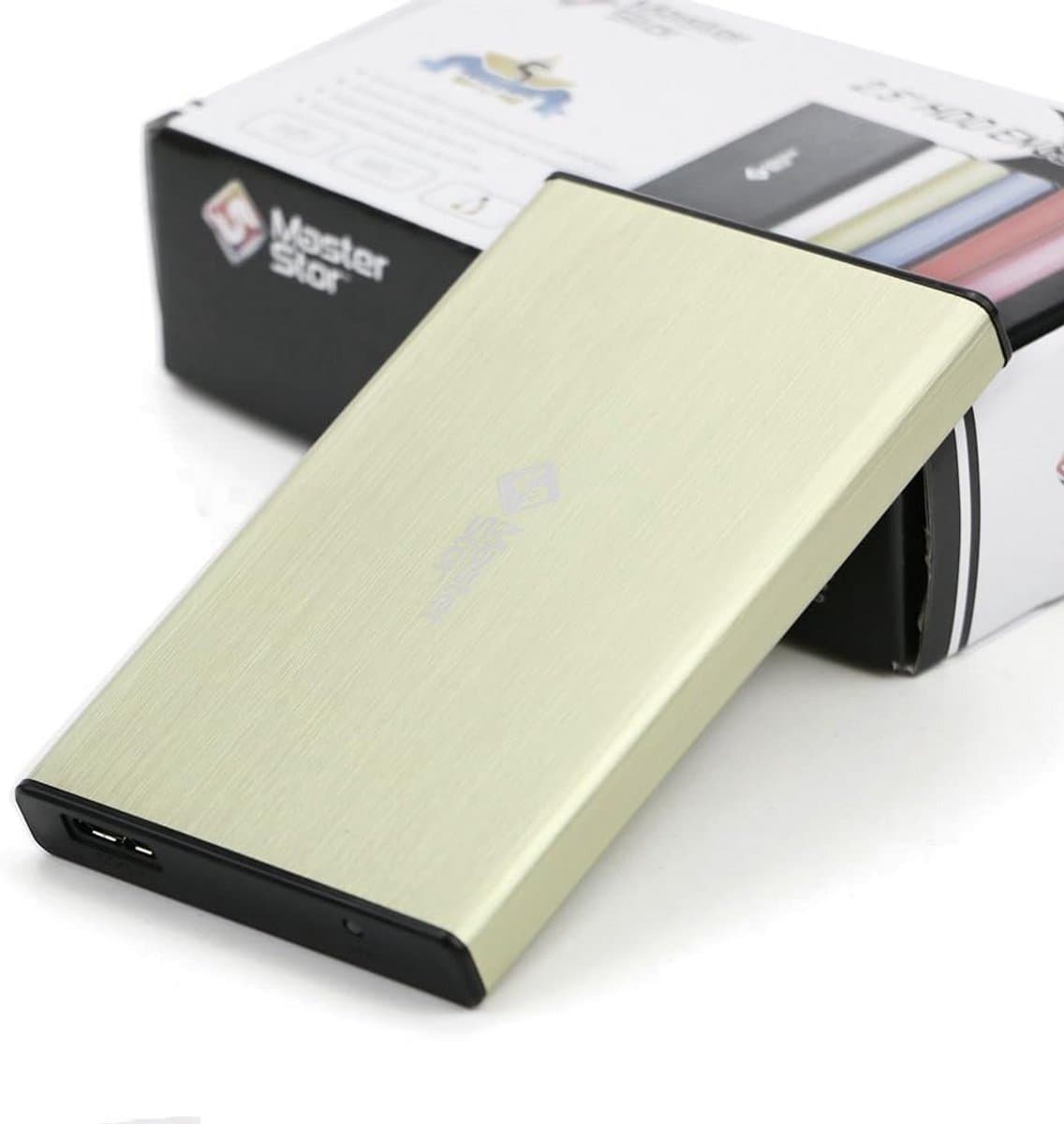 Externe harde schijf - Draagbare opslag - Bestanden overzetten - Super-snelle USB 3.0 - 120 GB - Geel — afbeelding 1