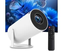 Projector - Mini Beamers - Draagbare Projector - 4K Support - BT 5.0 - 120 ANSI Lumen - Home Cinema - Wit