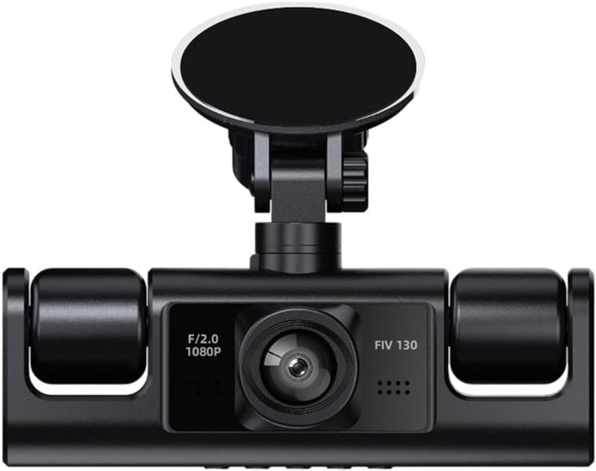360° Panoramische 4-kanaals Ingebouwde Camera – 1080p HD Nachtcamera voor Auto's en SUV's – DVR Breedbeeldrecorder – ABS – Met Installatie – Zwart — afbeelding 1
