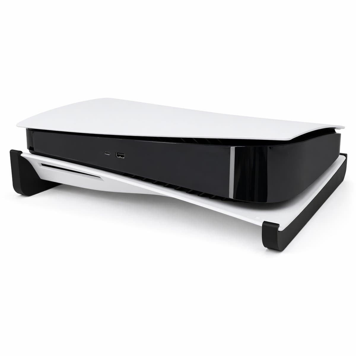 Horizontale Standaard Geschikt voor PlayStation 5 Disc Editie – PS5 Stand Liggend – Console Houder – Stabiele Ondersteuning – Gaming Accessoire voor Betere Koeling en Bescherming – Zwart — afbeelding 1