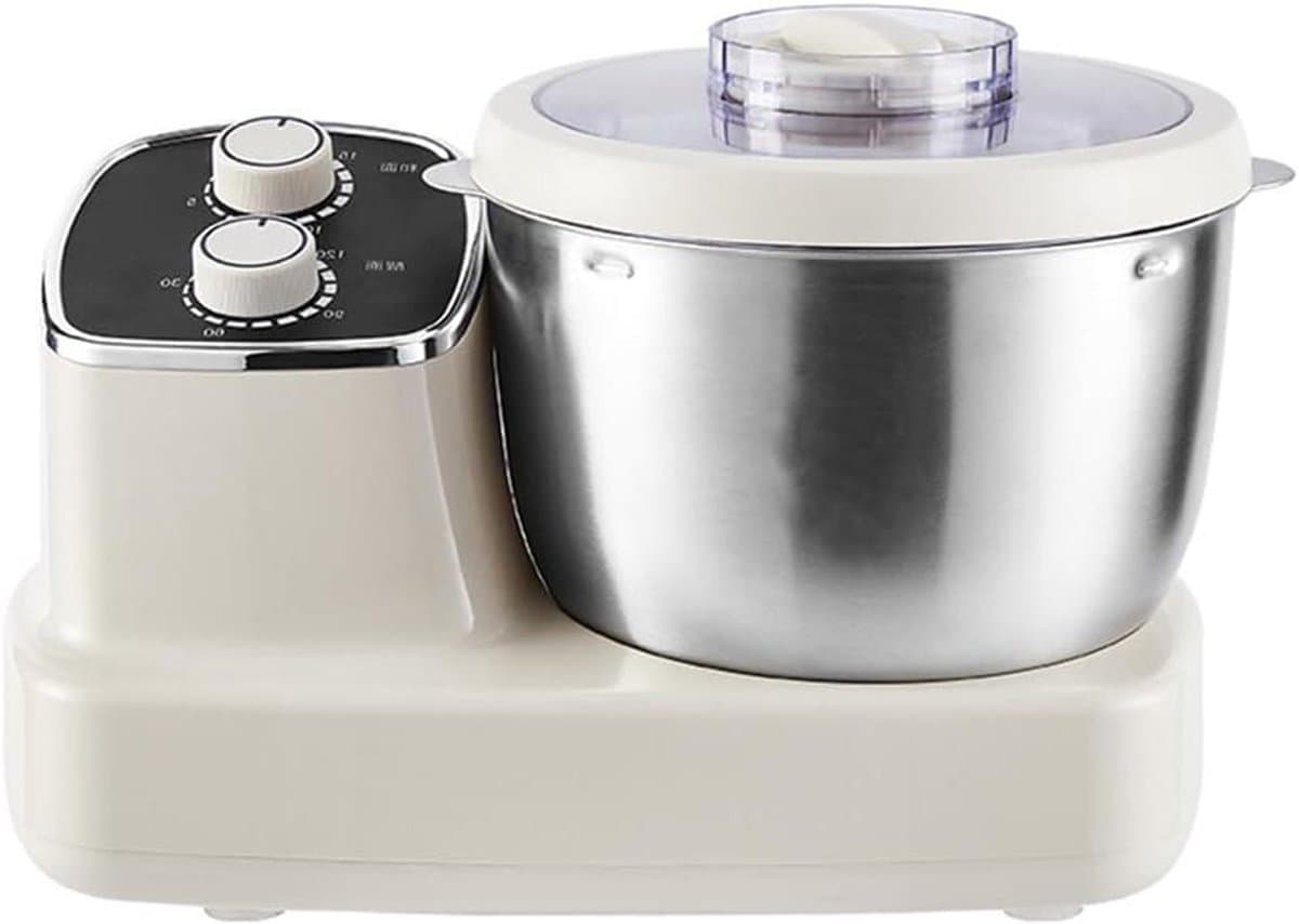 Huishoudelijke Mixer - Keukenmachine Bloem - Deeg Maken - Slimme Thermostaat - 5 Liter Capaciteit - Melkachtig Wit — afbeelding 1