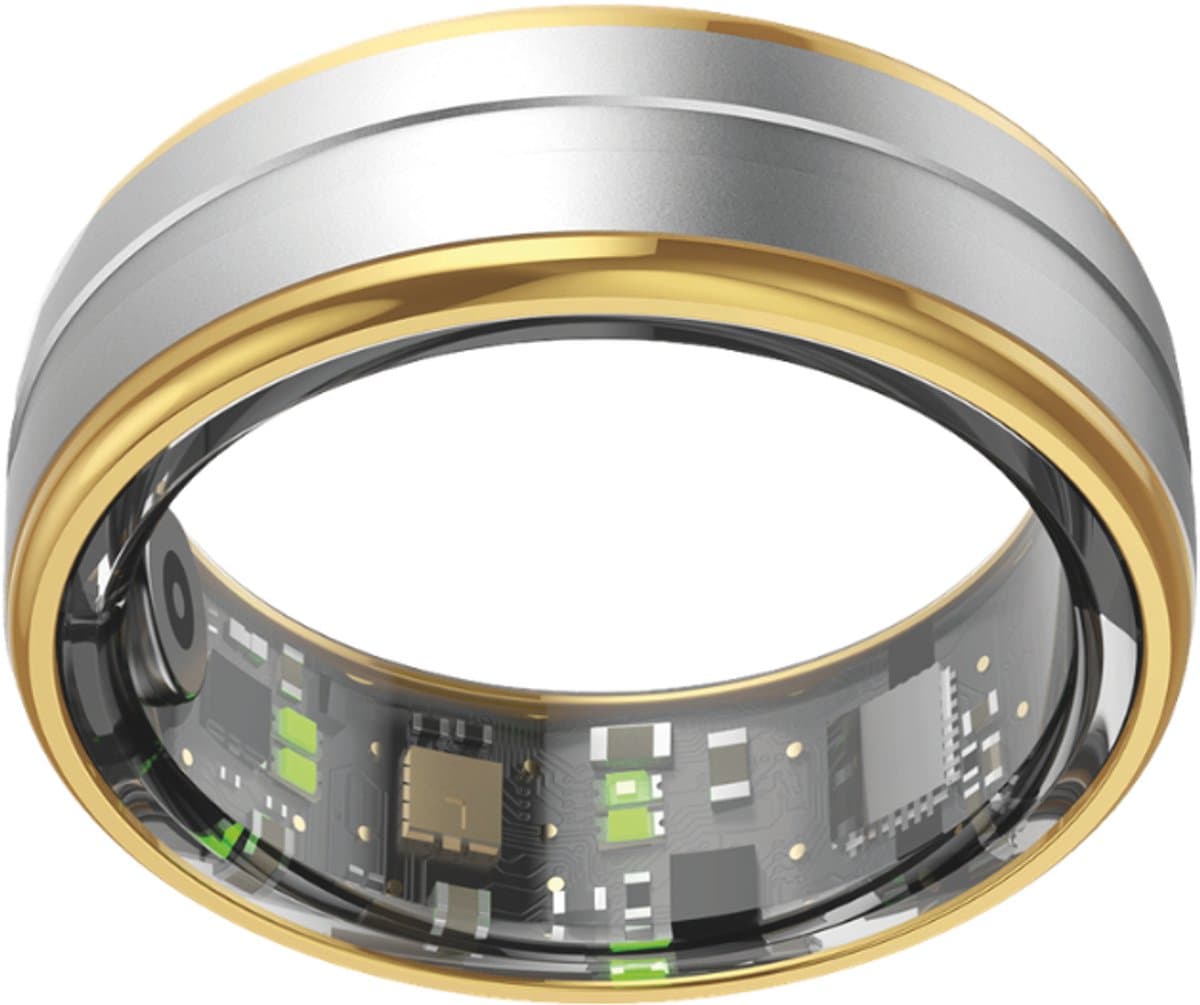 NOLATR Pro, Slimme Ring met Stappenteller, Activiteitstracker & Hartslagmeter – Zonder Abonnement & Nederlandse App – Zilver – Maat 8 — afbeelding 1
