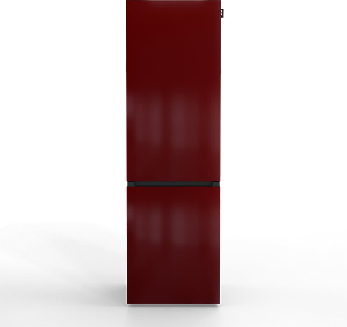 NUNKI LARGECOMBI-FBUR / Combi Bottom Koelkast, E, 198+71l, Gloss Burgundy (Front only) — afbeelding 1