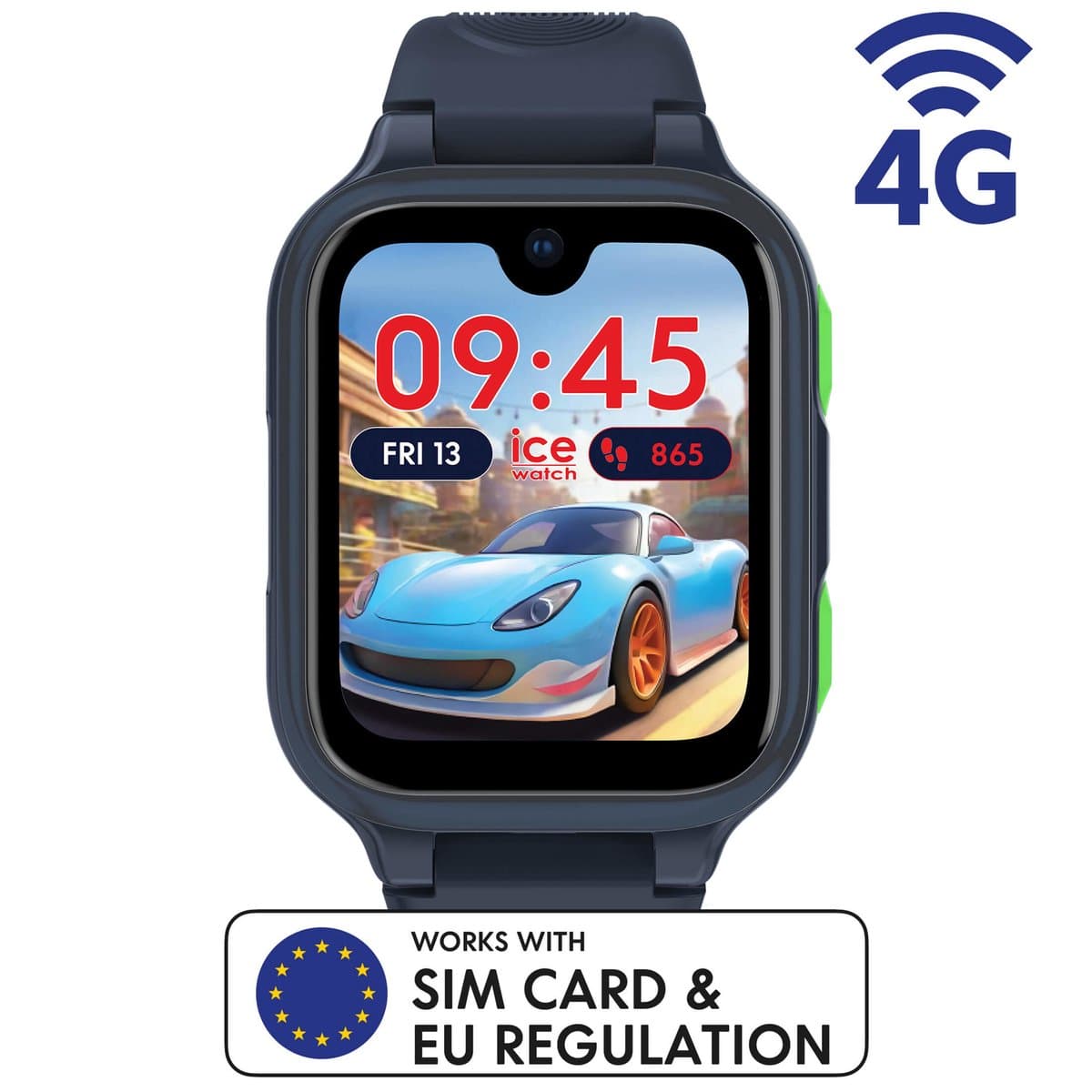 Ice Watch ICE kids 4G 2.0 - Blue 025269 Horloge - Siliconen - Blauw - Ø 44 mm — afbeelding 1