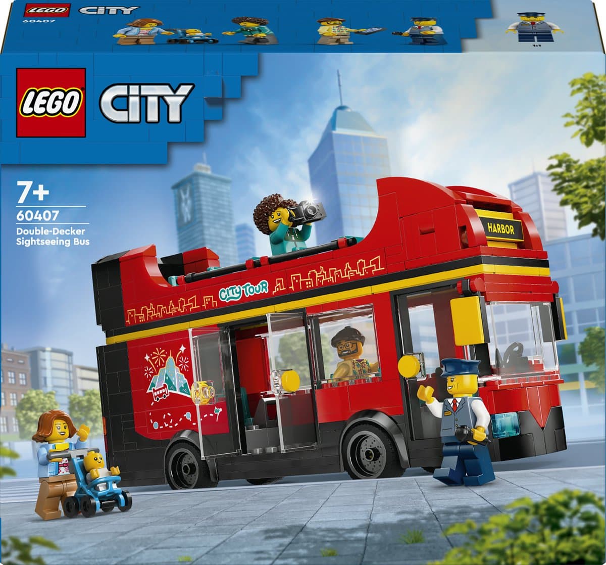 Lego City 60407 Rode Dubbeldekker Bouwstenen — afbeelding 1