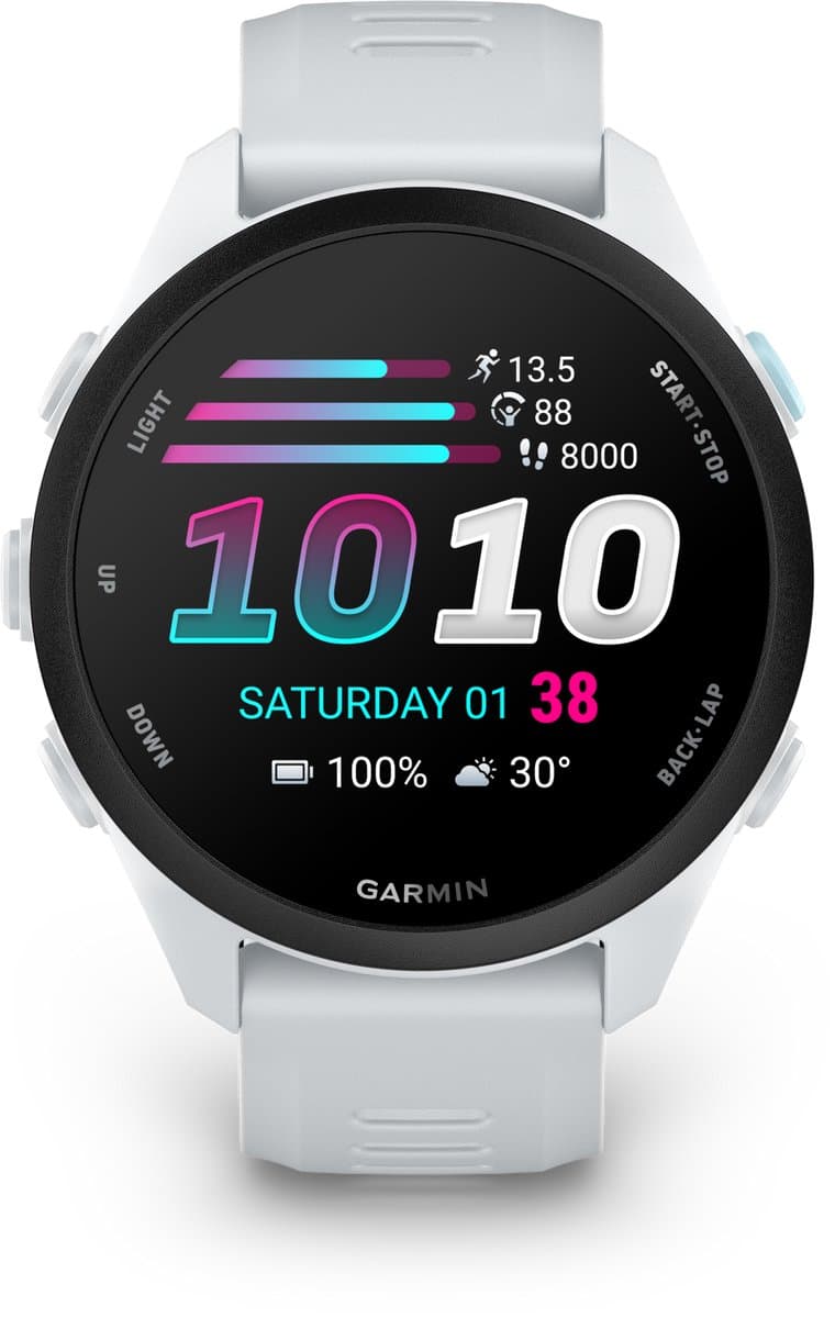 Garmin Forerunner® 70 - GPS hardloophorloge - 42,6 mm - Wit — afbeelding 1
