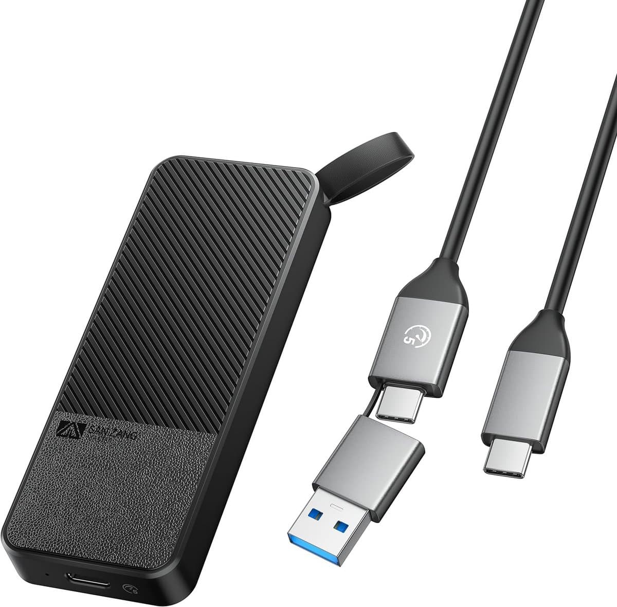 Draagbare Externe SSD 2TB USB 3.2 Gen2 Met USB-C Kabel Snelle Opslag — afbeelding 1